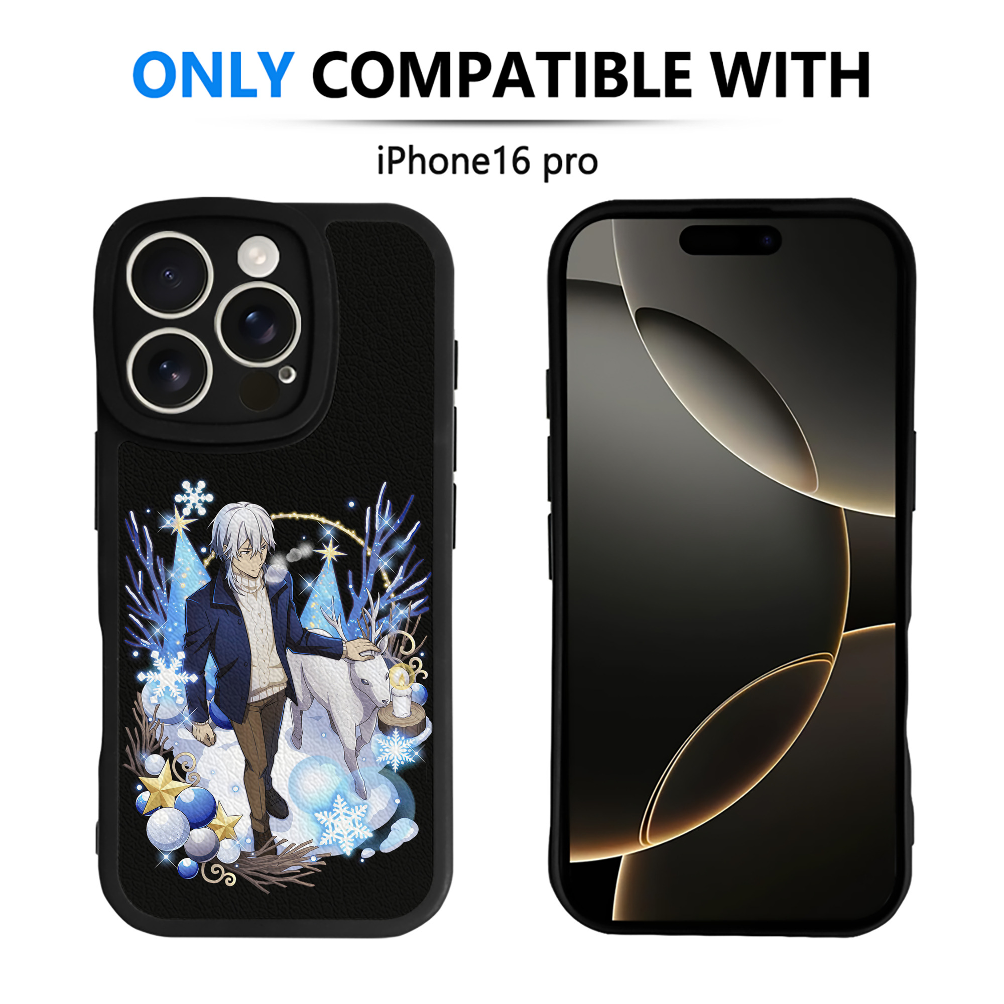 （画像用） 文豪ストレイドッグス Bungo Stray Dogs 【iPhone 16シリーズ対応】シリコンスマホケース（レザー調） 材質：シリコン